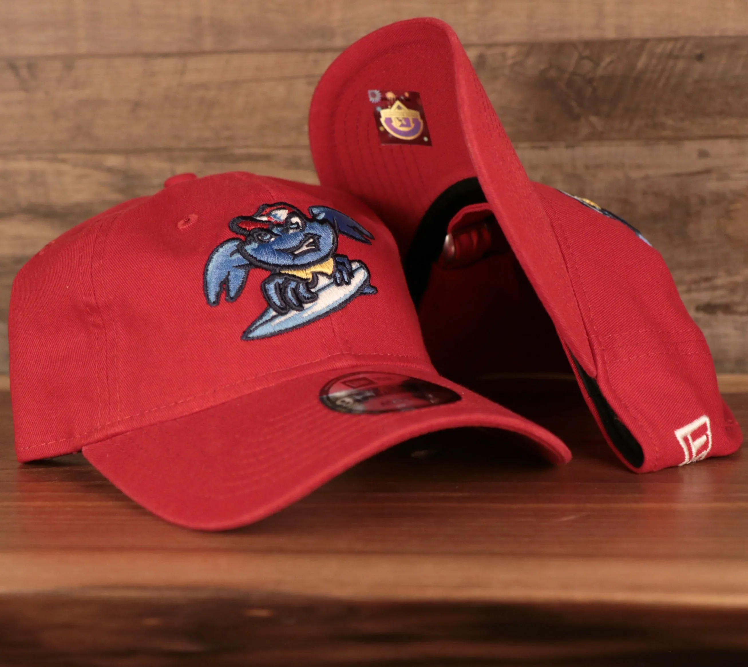 Jersey Shore BlueClaws 9Twenty Dad Hat | Lakewood Blue Claws Hat | New Era, Red