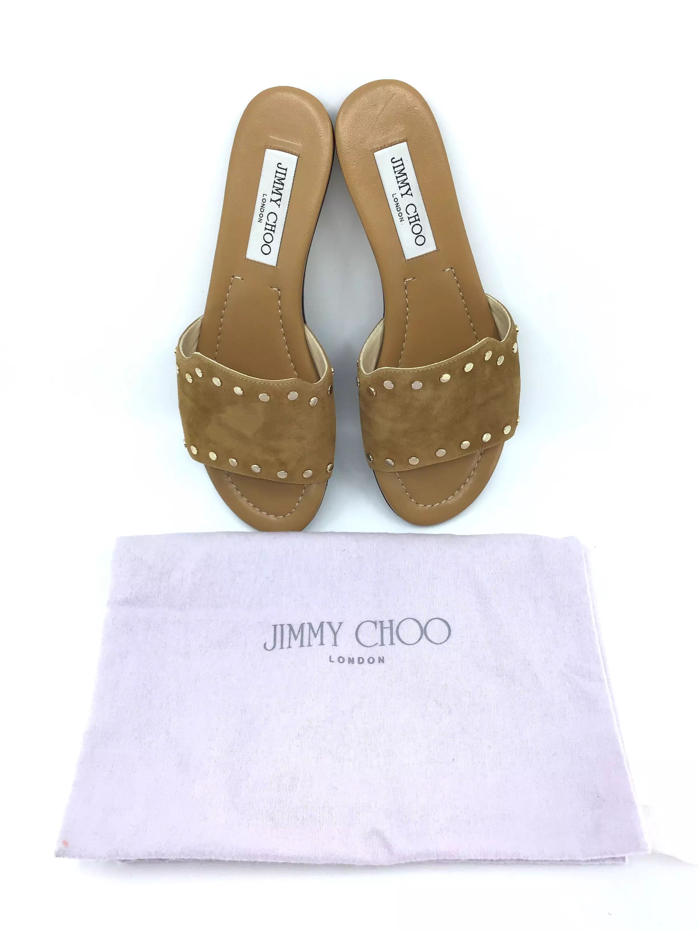 Jimmy Choo Brown Suede Slide