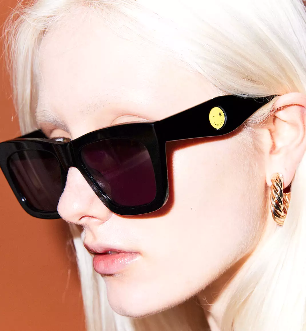 Light Lover Bio-Acetate Sunglasses - Black with Smoke Lens