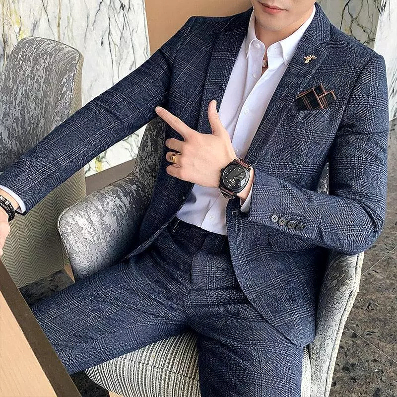 Lino Two Piece Formal Business Suit