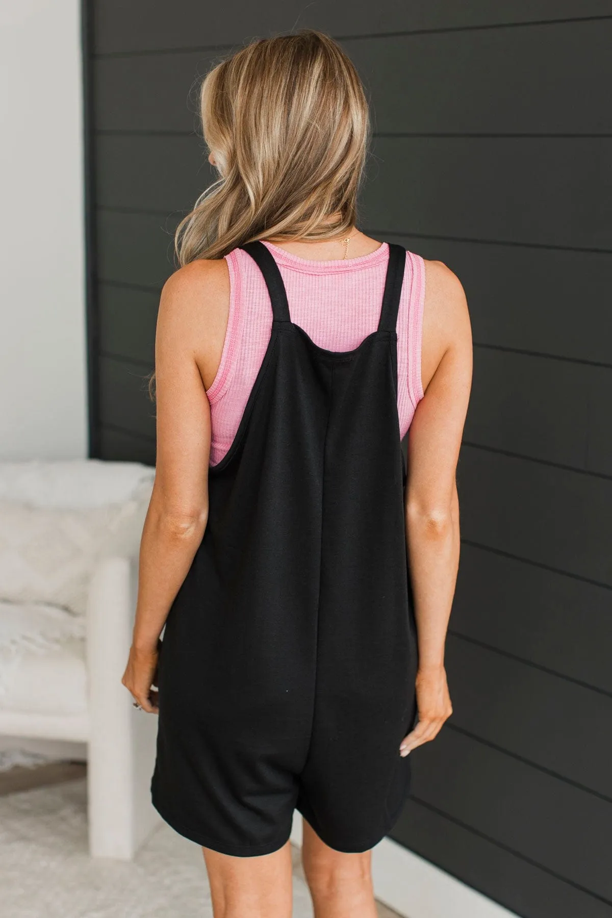 Lost In My Dreams Romper- Black