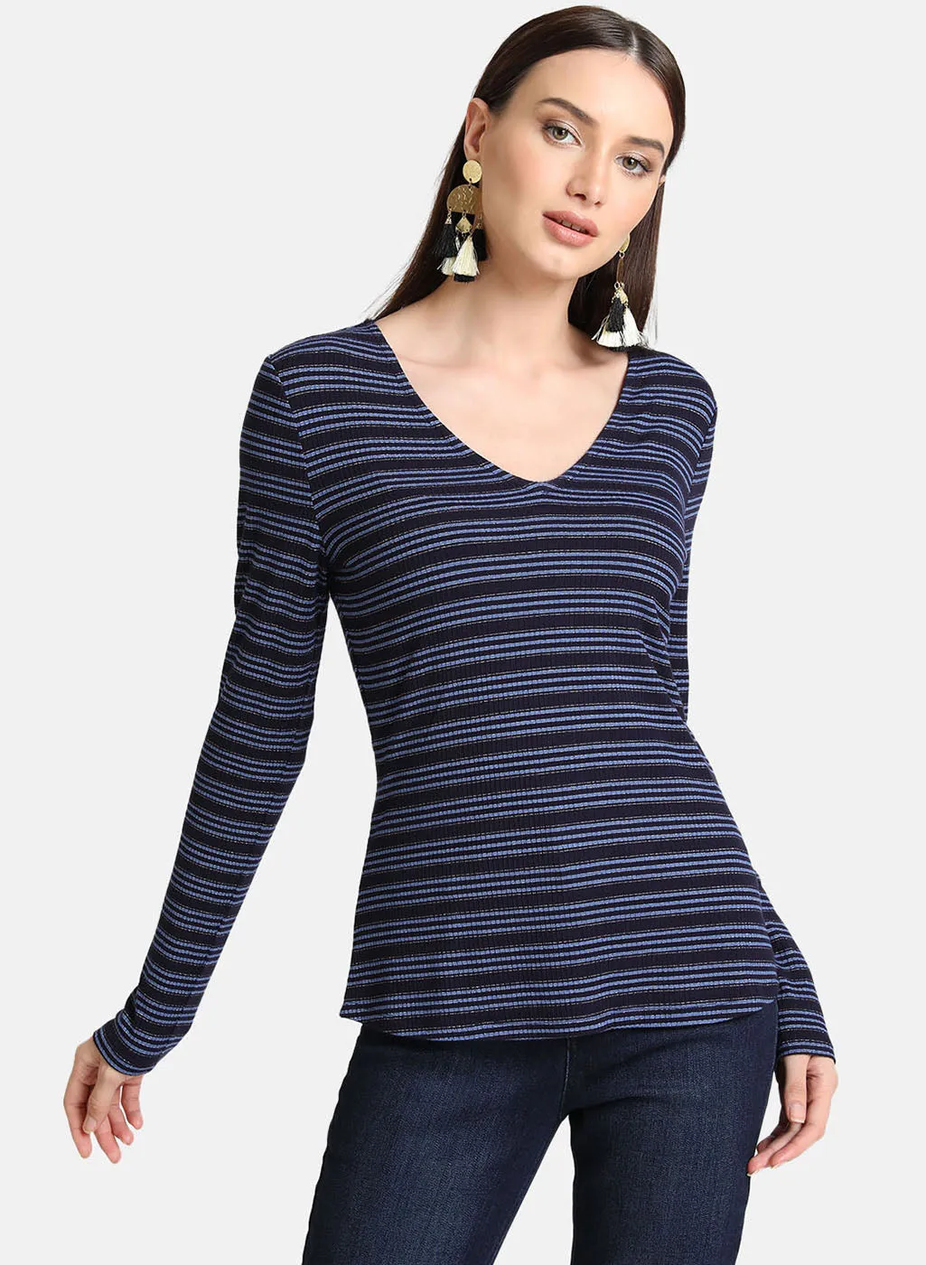 Lurex Stripe T-Shirt