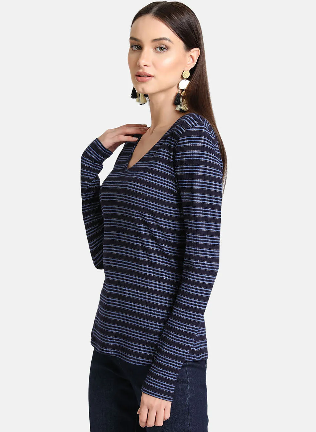 Lurex Stripe T-Shirt