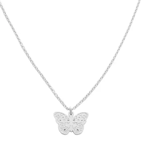 Magic Charm Butterfly Necklace (Silver)