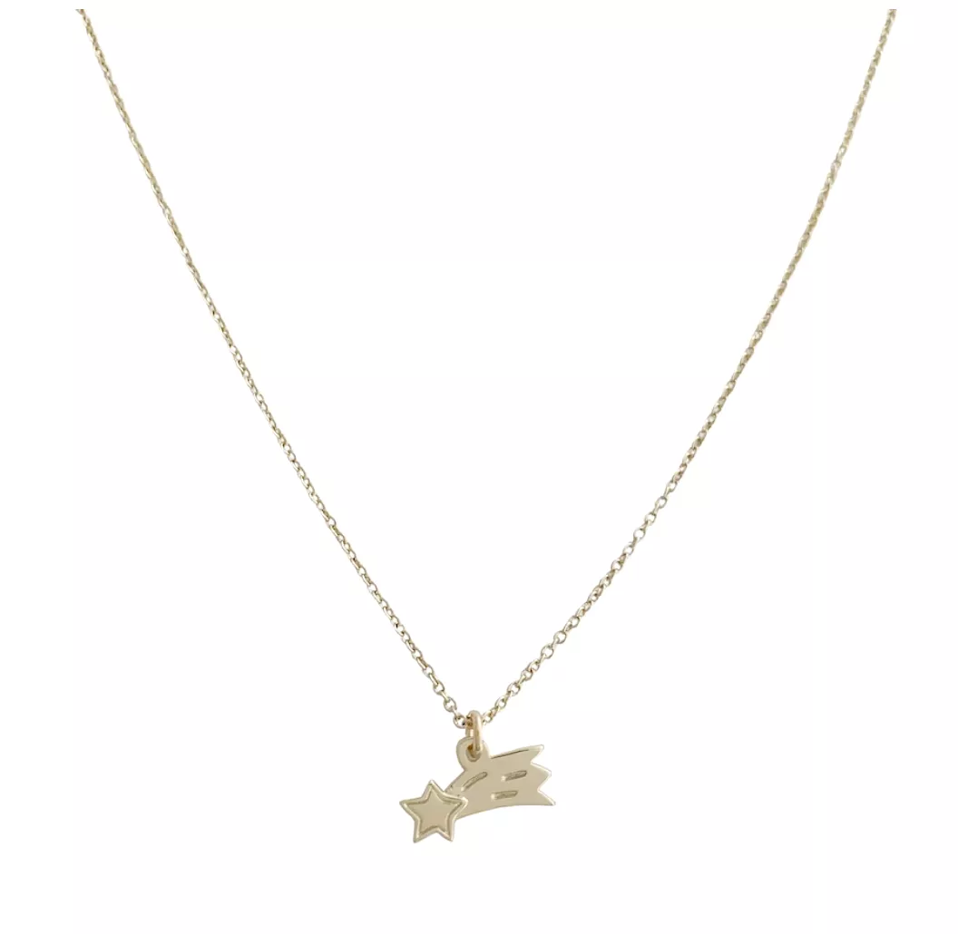 Magic Charm Shooting Star Necklace (Gold)