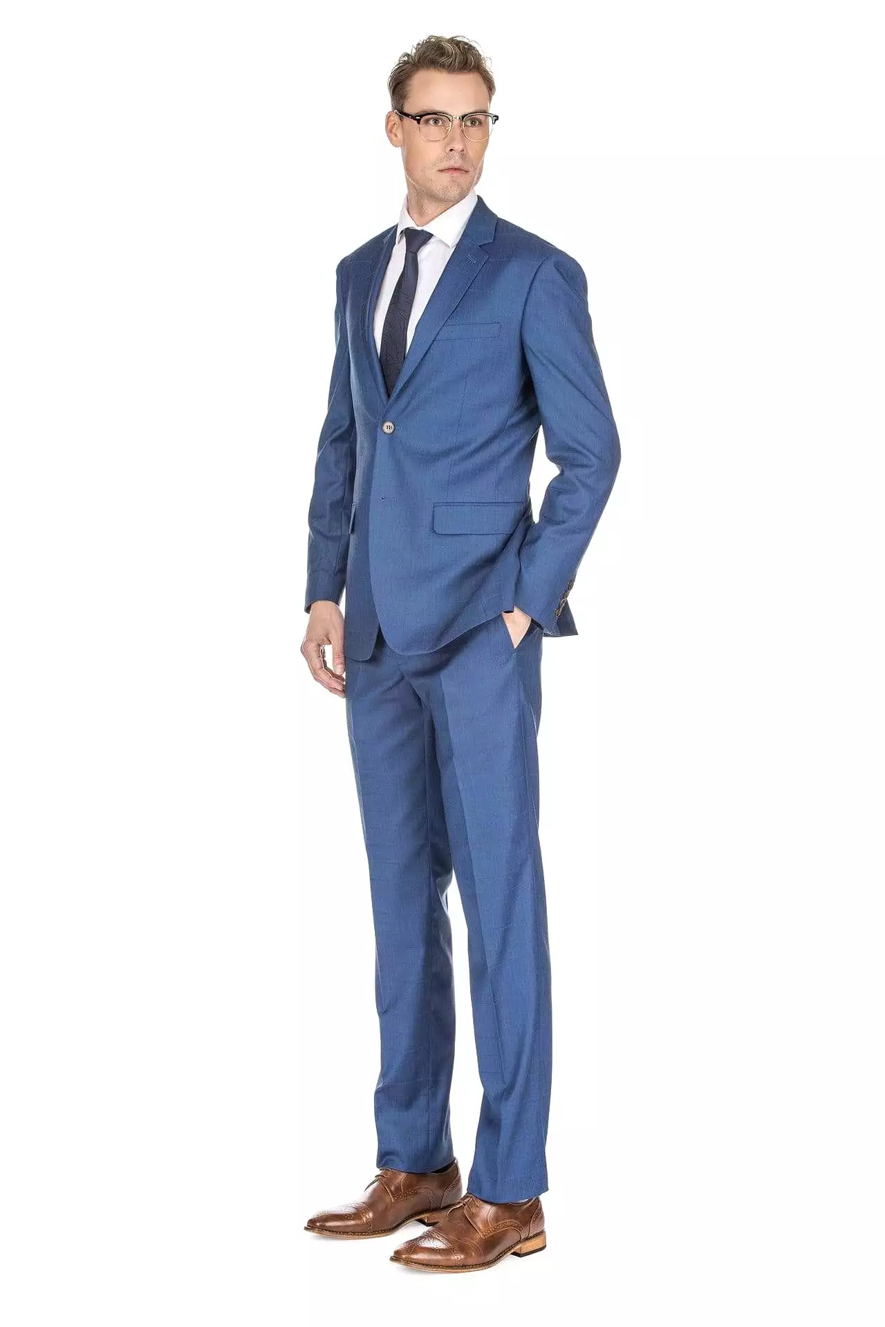 Men's Check Slim Fit Suits