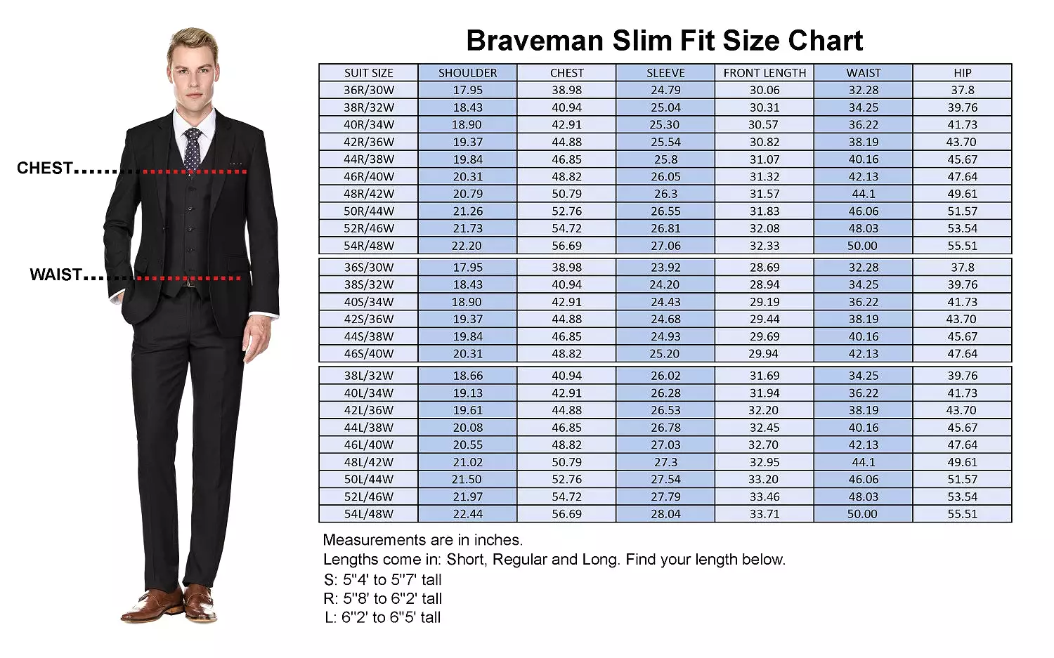 Men's Signature 3-Piece Slim Fit Suits