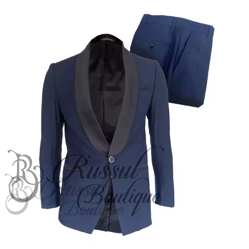 Men's Tuxedo with Single Button |NavyBlue