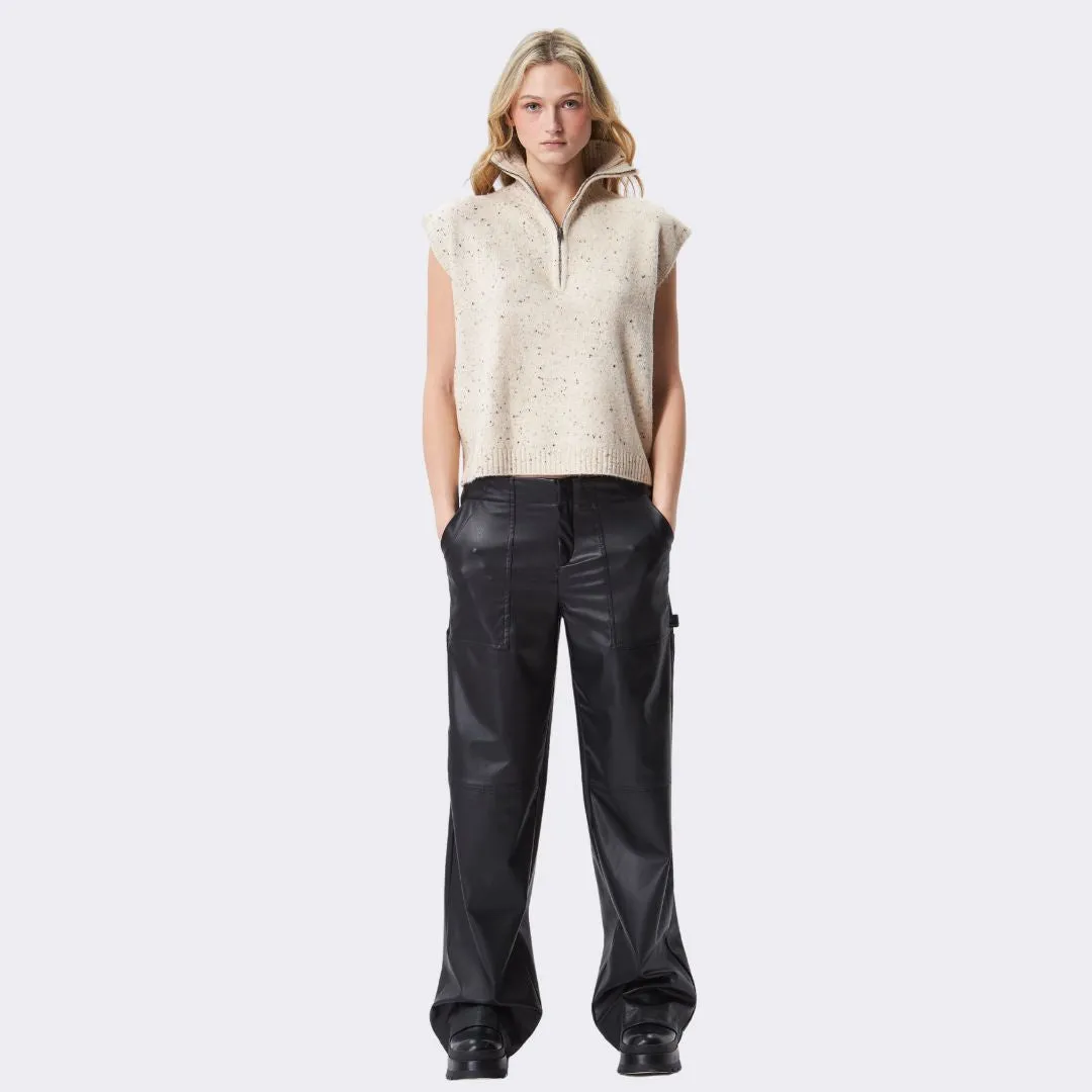 Michael Sleeveless Sweater (Almond)