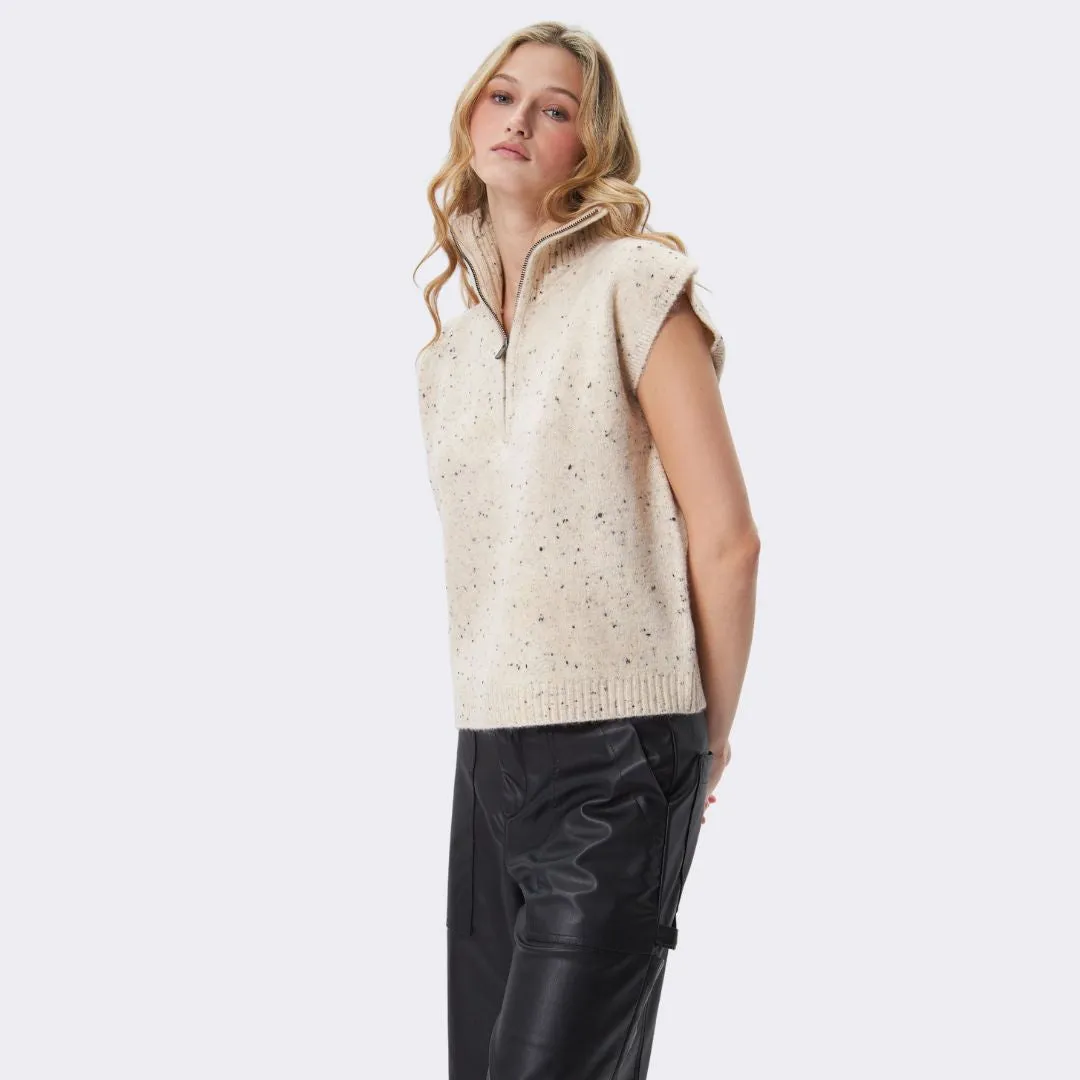 Michael Sleeveless Sweater (Almond)