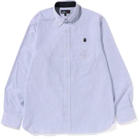 MR. BATHING APE OXFORD STRIPE BD SHIRT MENS