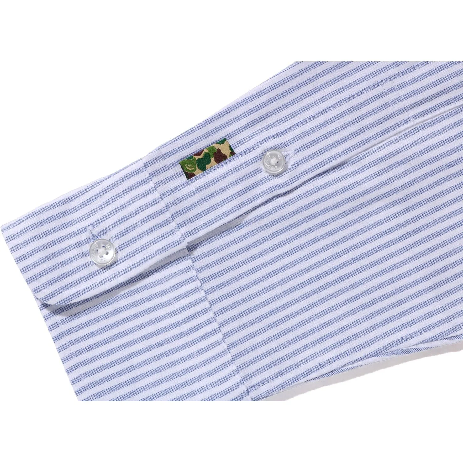 MR. BATHING APE OXFORD STRIPE BD SHIRT MENS