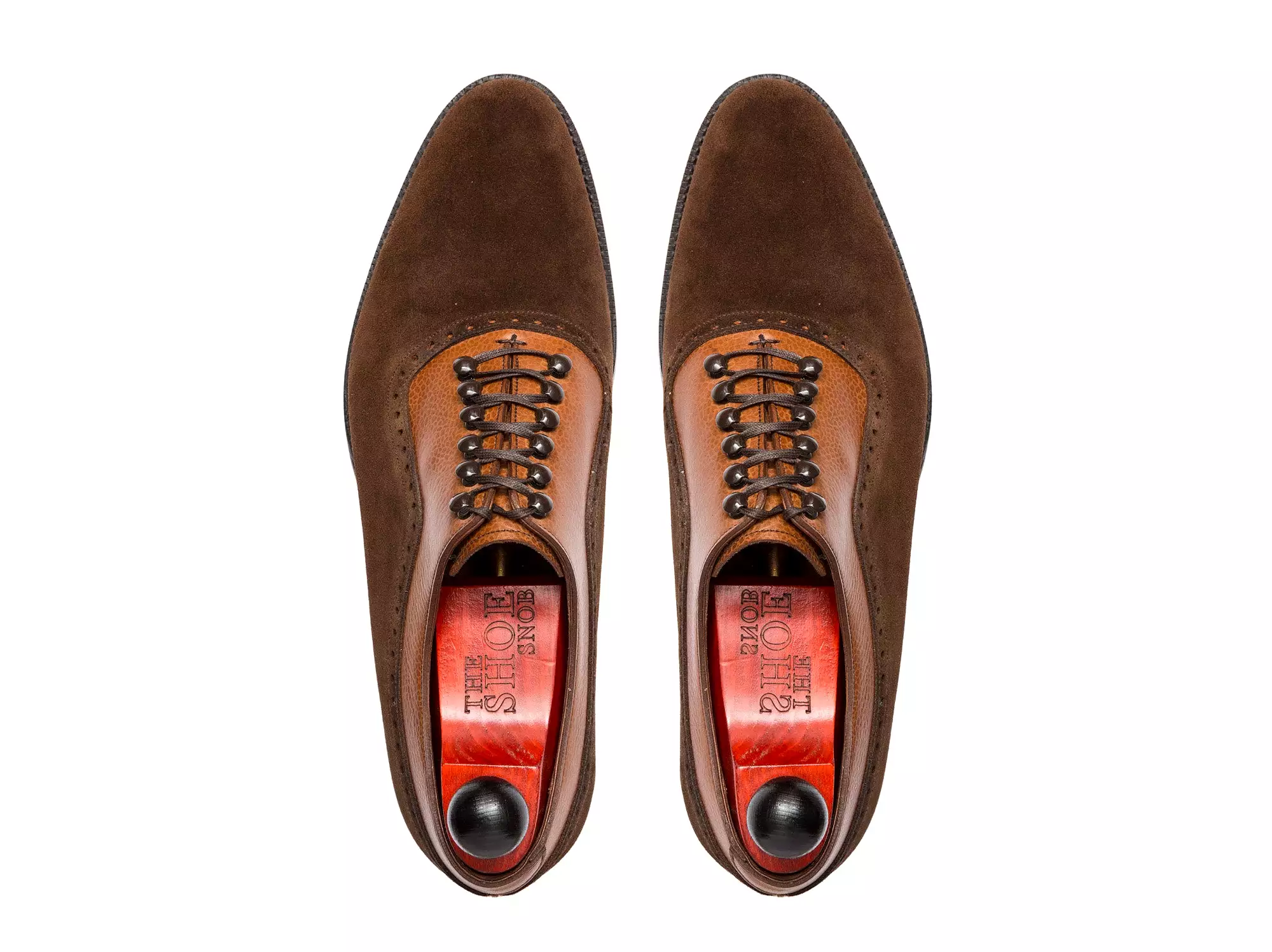 Mukilteo - MTO - Dark Brown Suede / Tan Soft Grain - TMG Last - Single Leather Sole