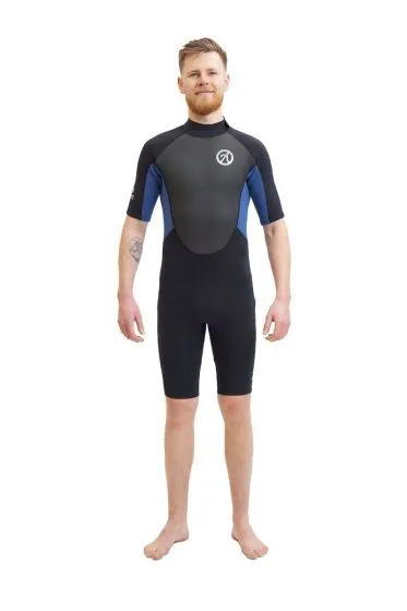 OA Classic 3/2mm Mens Shorty Wetsuit 2024 - Black / Blue