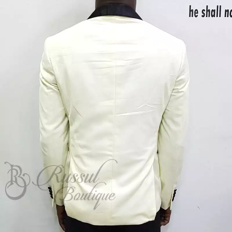 Off White Men's Tuxedo with Single Button