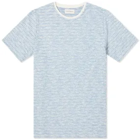 Oliver Spencer Conduit Stripe T-ShirtSky Blue