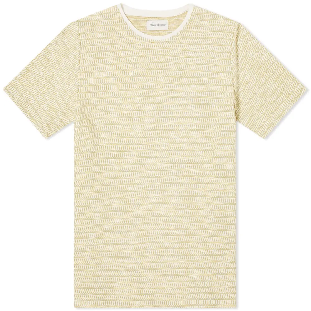 Oliver Spencer Conduit Stripe T-ShirtYellow