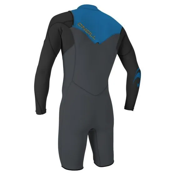 O'Neill Hammer 2mm Chest Zip LS Shorty Wetsuit 2024 - Graphite / Black / Ocean