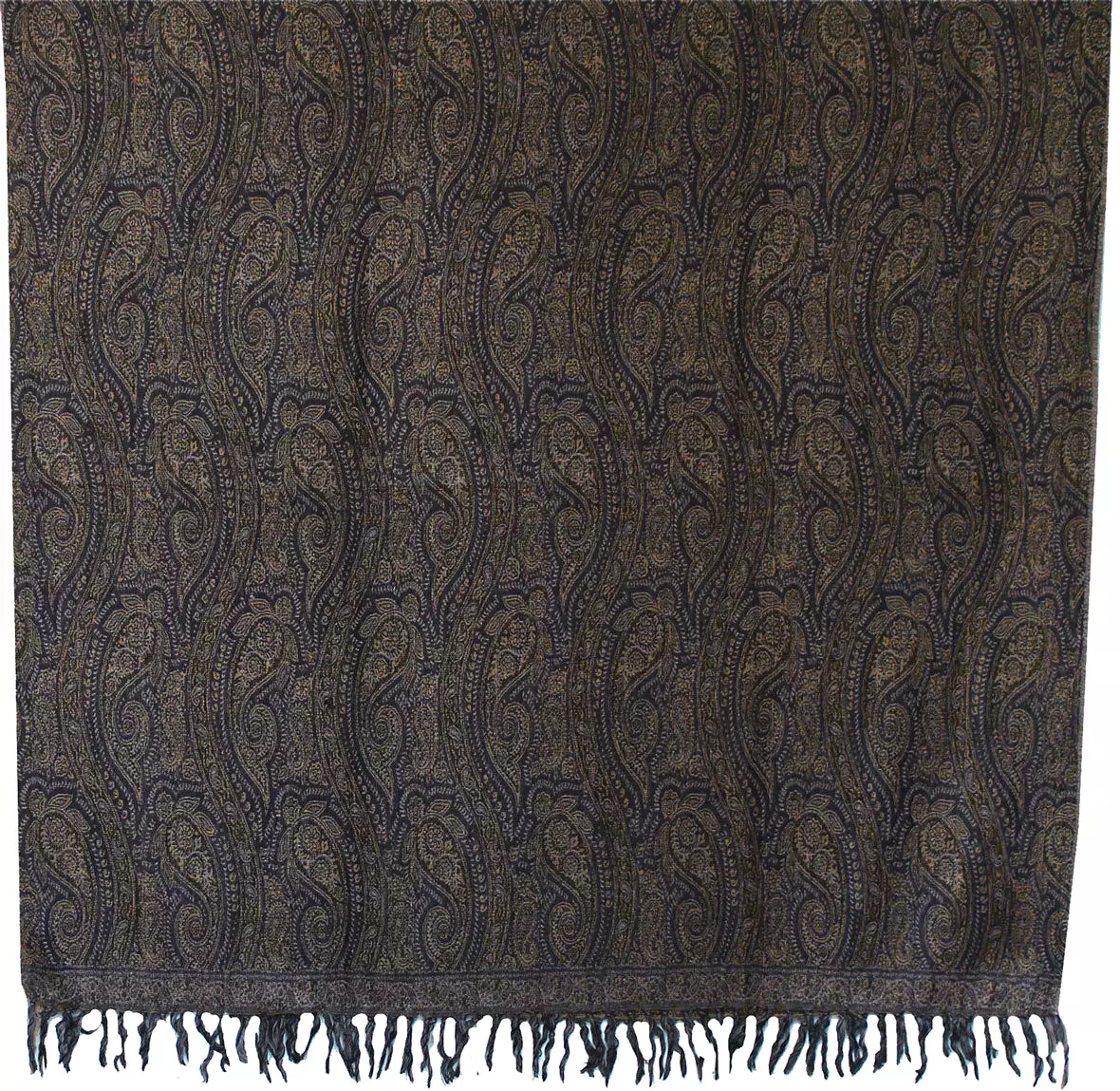 Paisley Women's Wool Shawl Scarves Indian Clothing (82 x 42 inches)