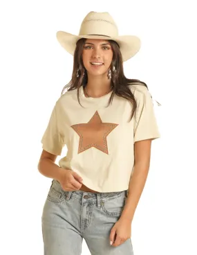 Panhandle Slim Womens Star Applique T-Shirt