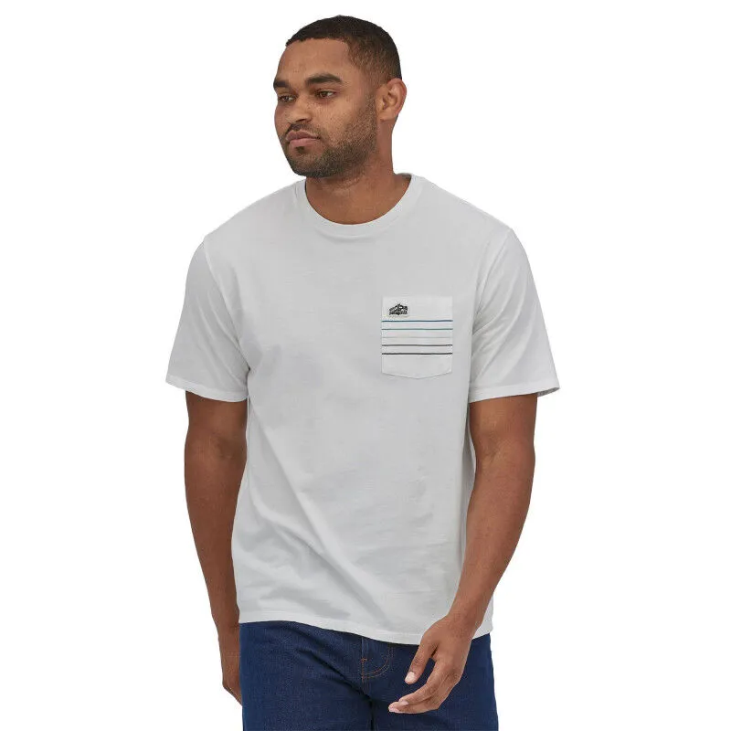 Patagonia  Line Logo Ridge Stripe Organic Pocket - T-shirt