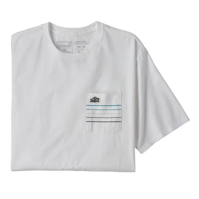 Patagonia  Line Logo Ridge Stripe Organic Pocket - T-shirt