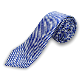 Paul Lawrence Boys Italian Silk Tie _Blue 100-2