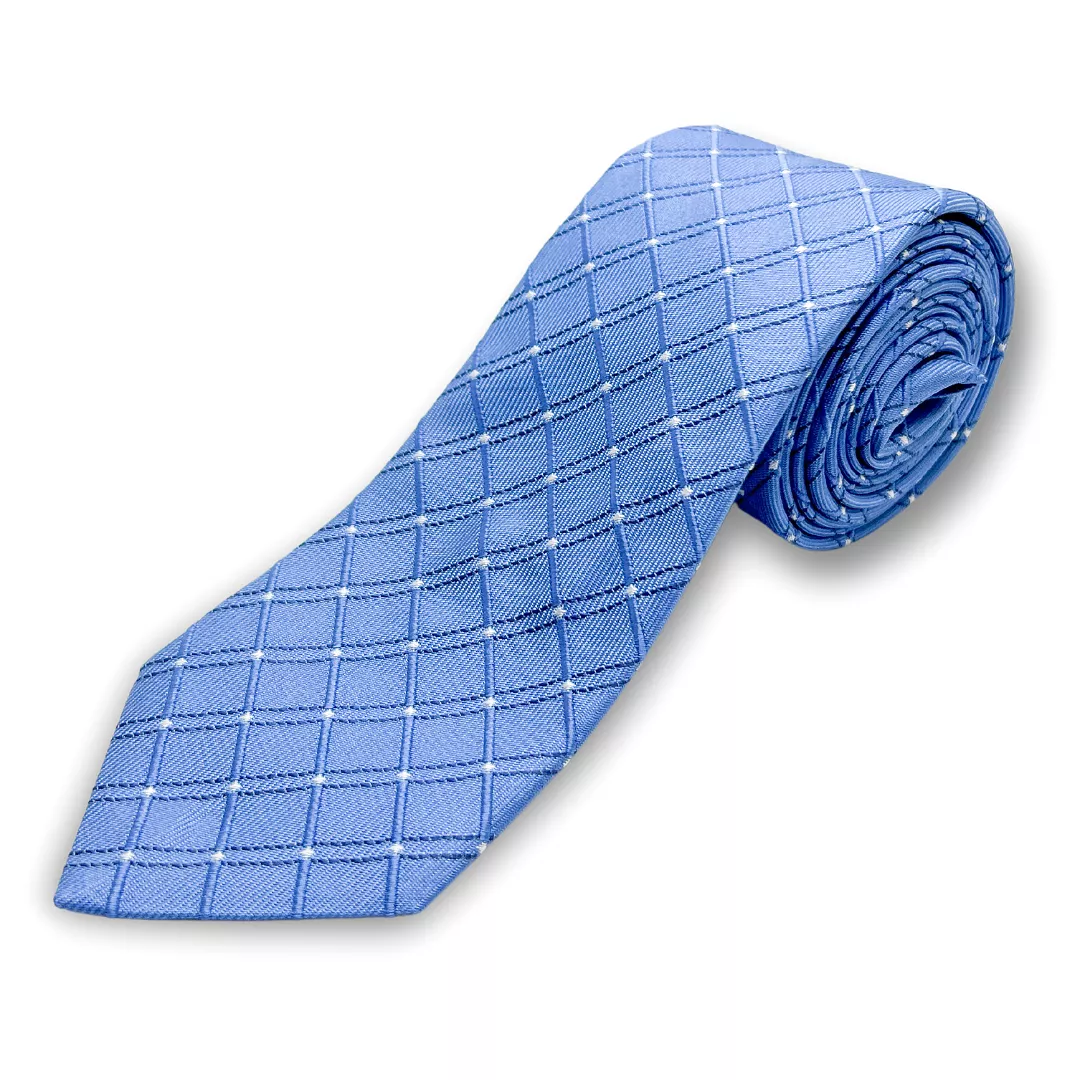 Paul Lawrence Boys Italian Silk Tie _Blue 101-1