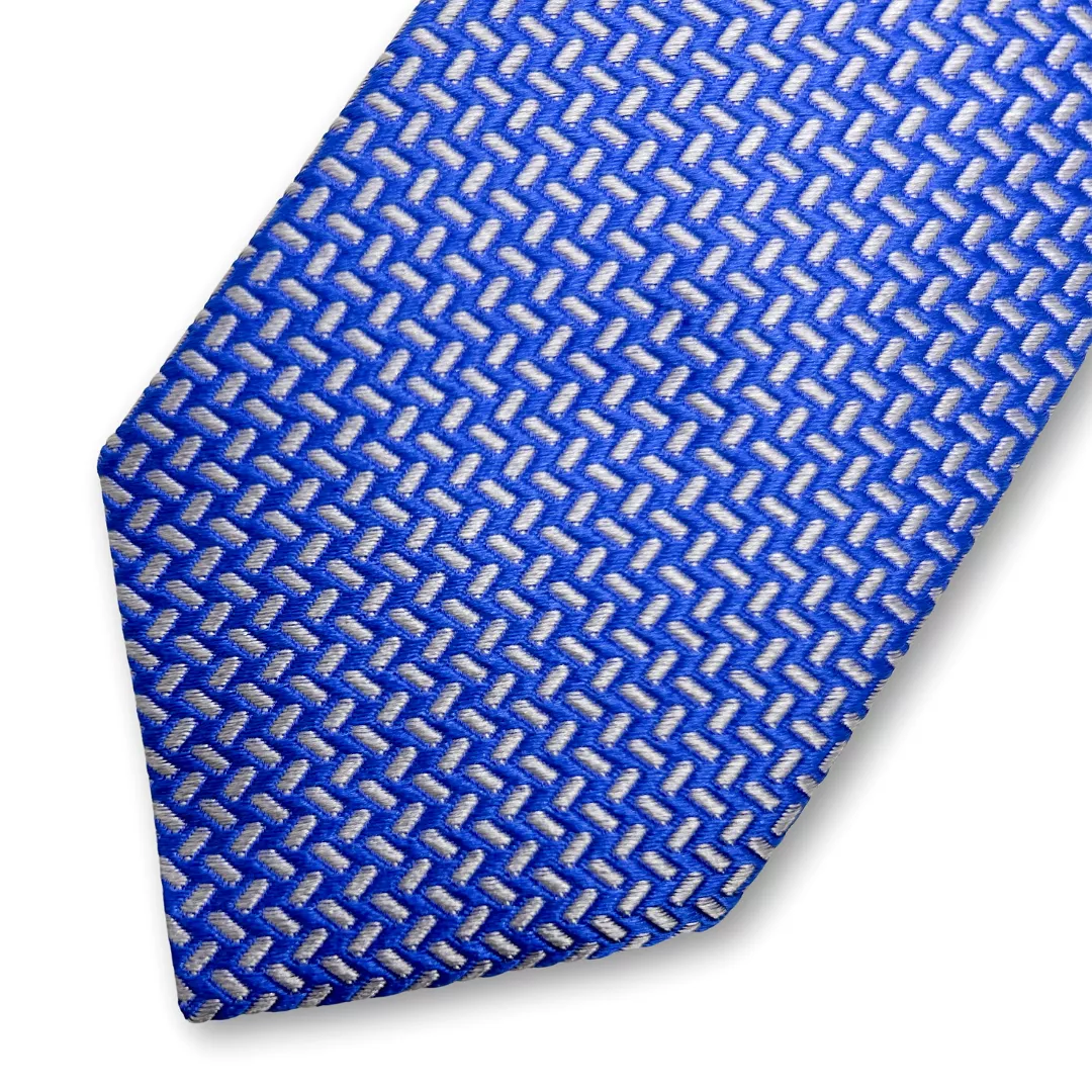 Paul Lawrence Boys Italian Silk Tie _Blue 105-1