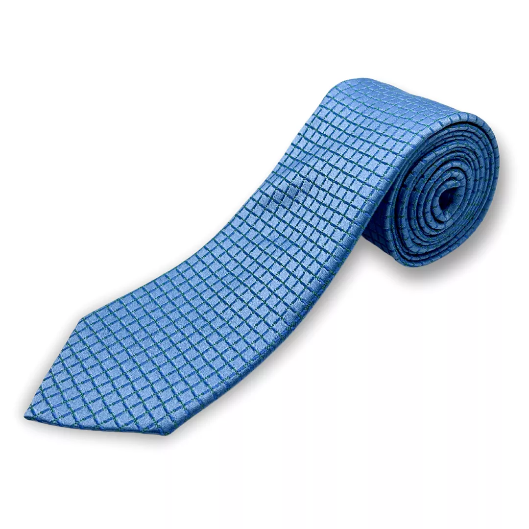 Paul Lawrence Boys Italian Silk Tie _Blue 106-1