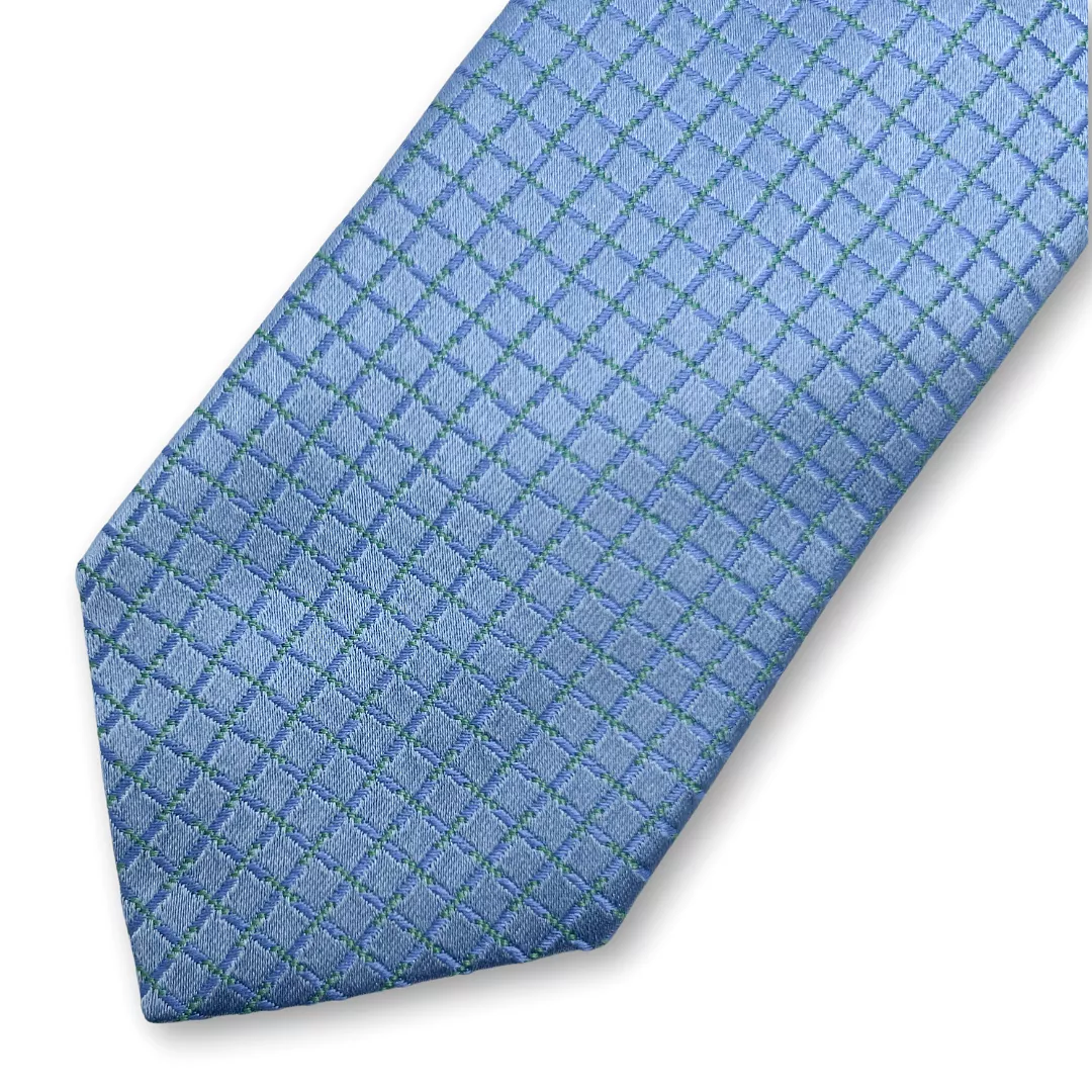 Paul Lawrence Boys Italian Silk Tie _Blue 106-1