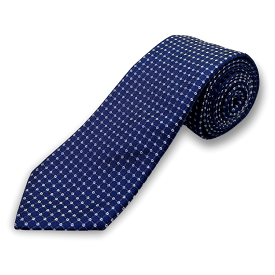 Paul Lawrence Boys Italian Silk Tie _Dark Blue 106-2