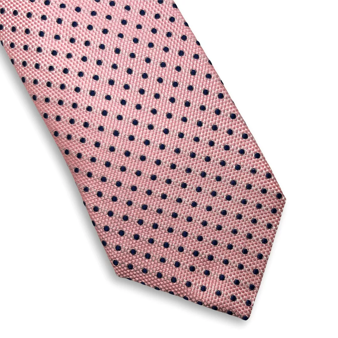 Paul Lawrence Boys Italian Silk Tie _Pink 107-2