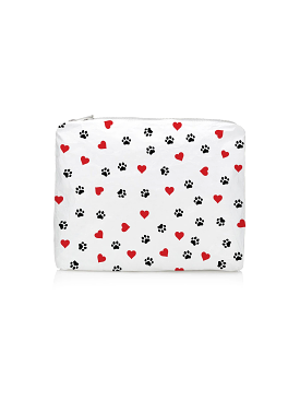 Paws of Love Zipper Pouch - Medium