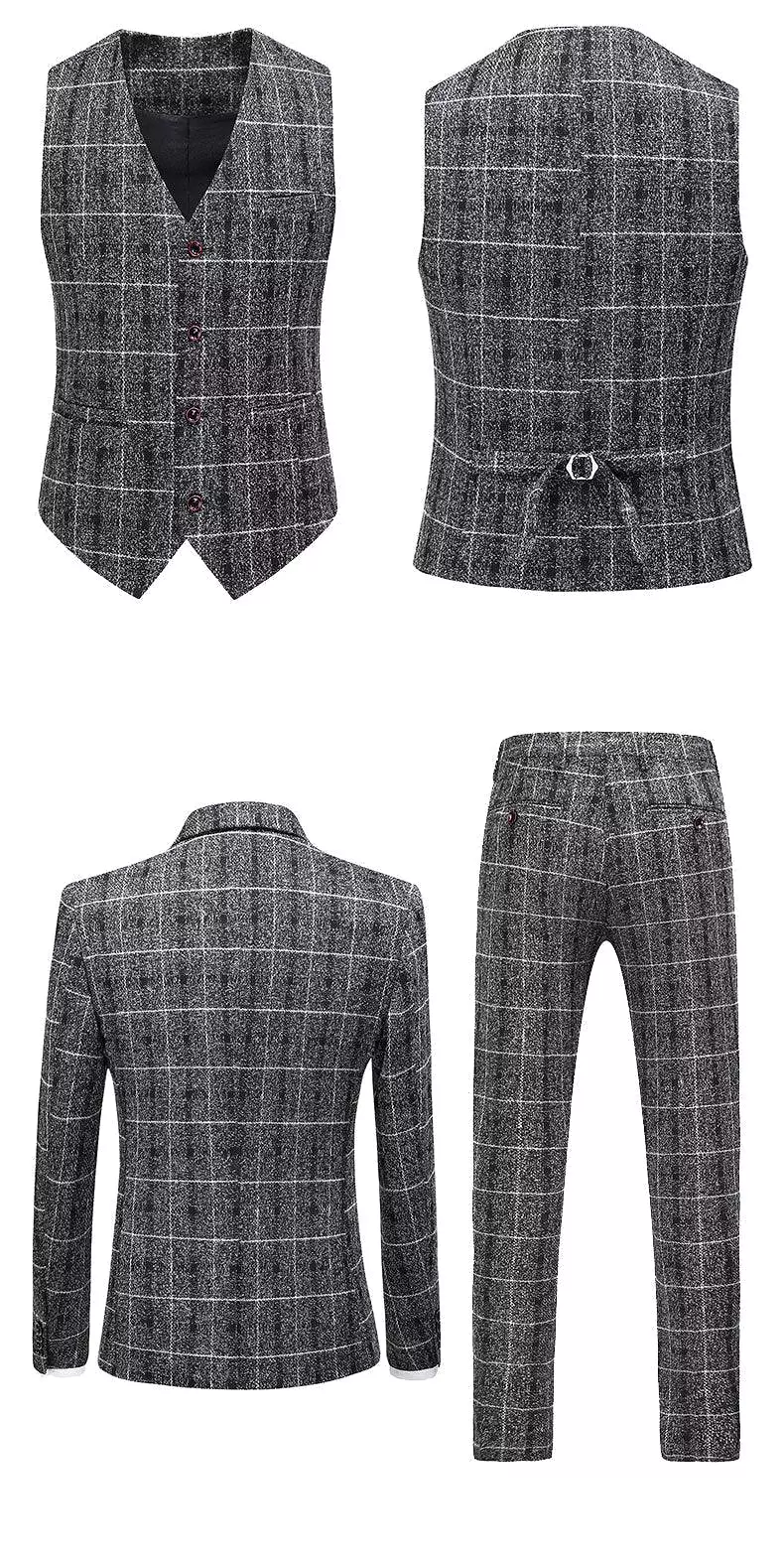 Plaid Suit - Three Piece Suit