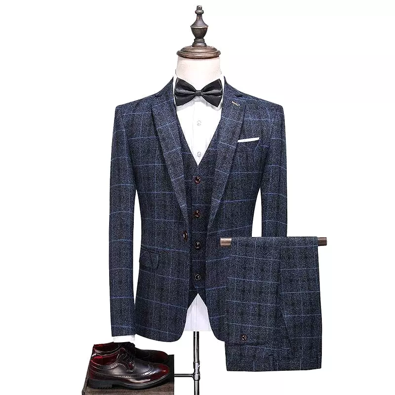 Plaid Suit - Three Piece Suit