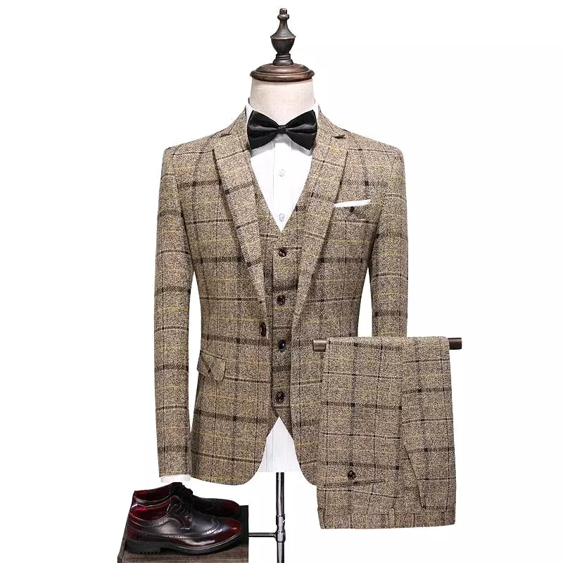 Plaid Suit - Three Piece Suit