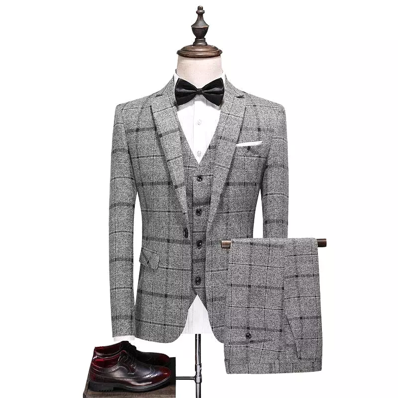 Plaid Suit - Three Piece Suit