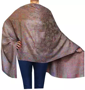 Pure Wool Paisley Shawl Scarves Womens Gift Indian Clothing (80 x 28 inches)