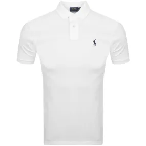 Ralph Lauren Custom Slim Fit Polo T Shirt White