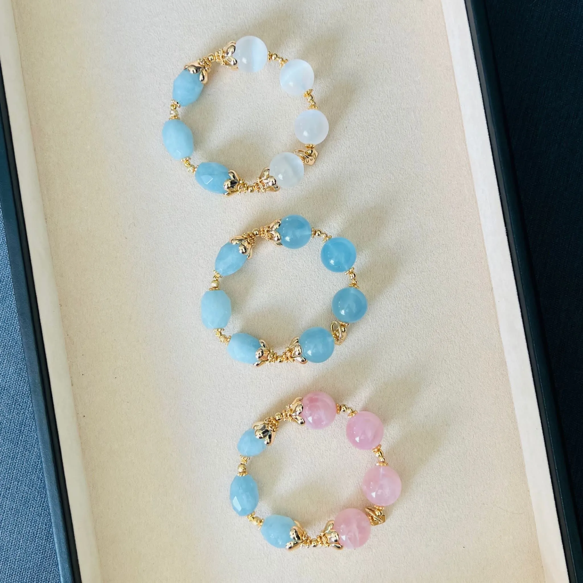 Raw Aquamarine Bracelet