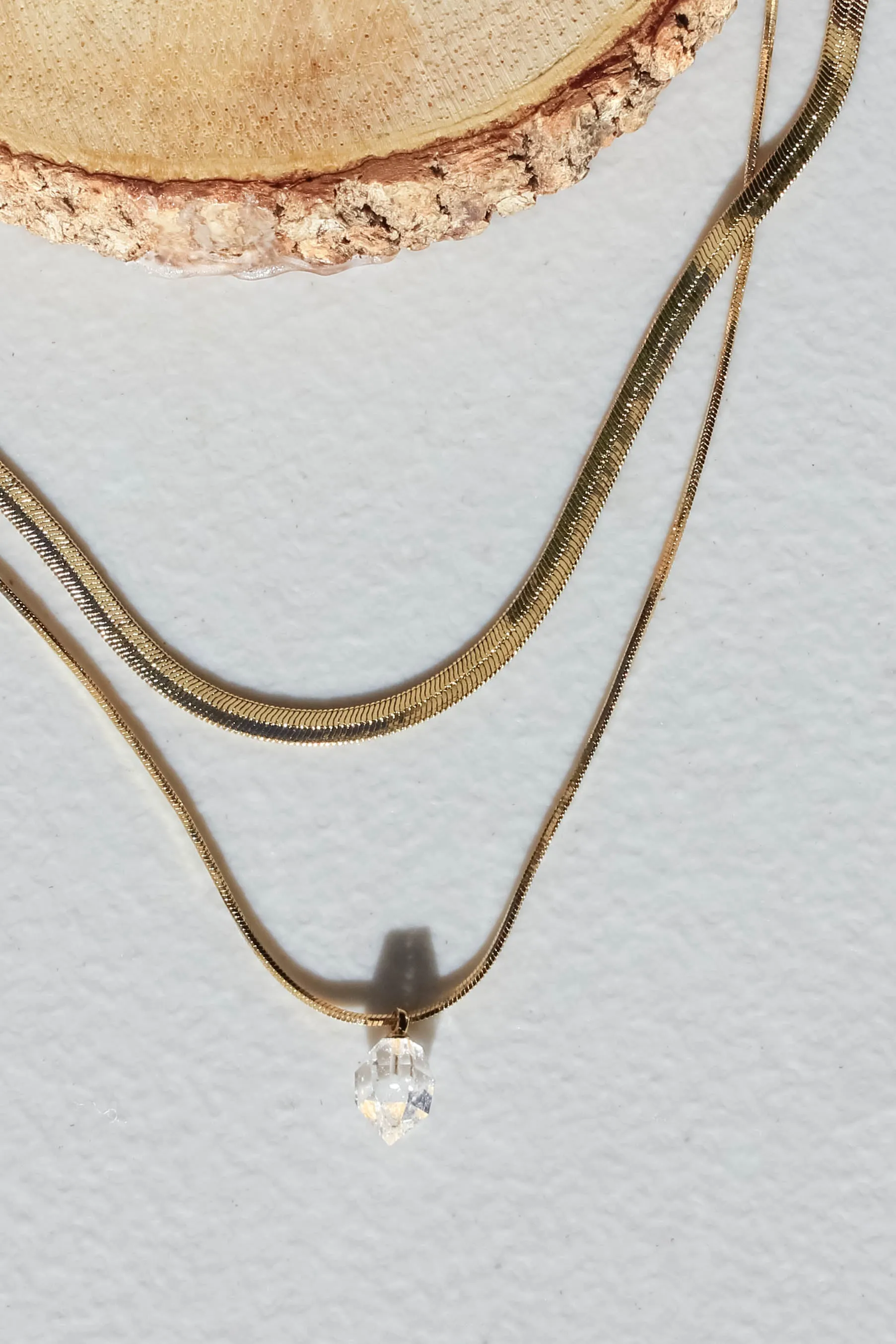 Raw Quartz Layered Necklace