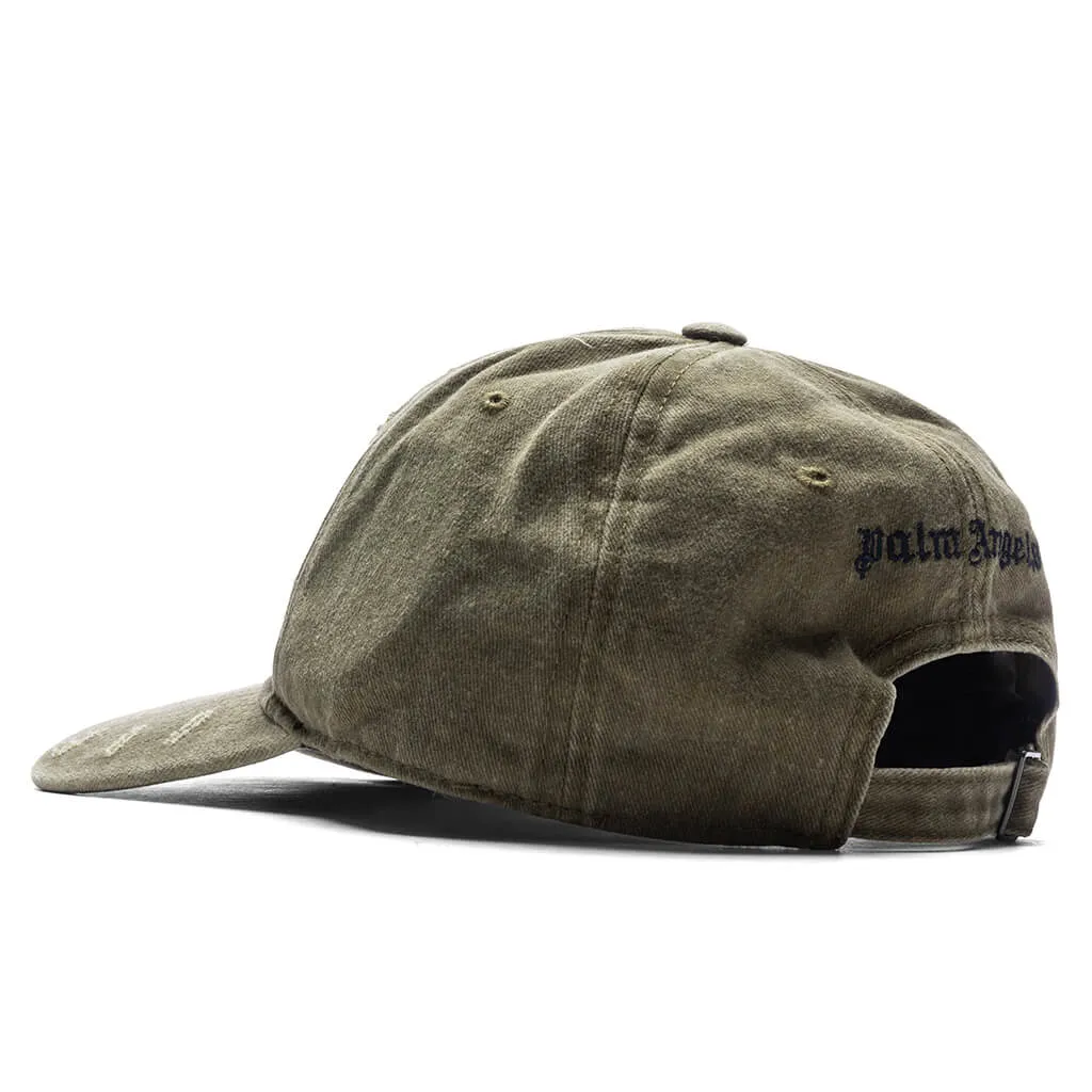 Ripped Logo Cap - Military/Navy Blue