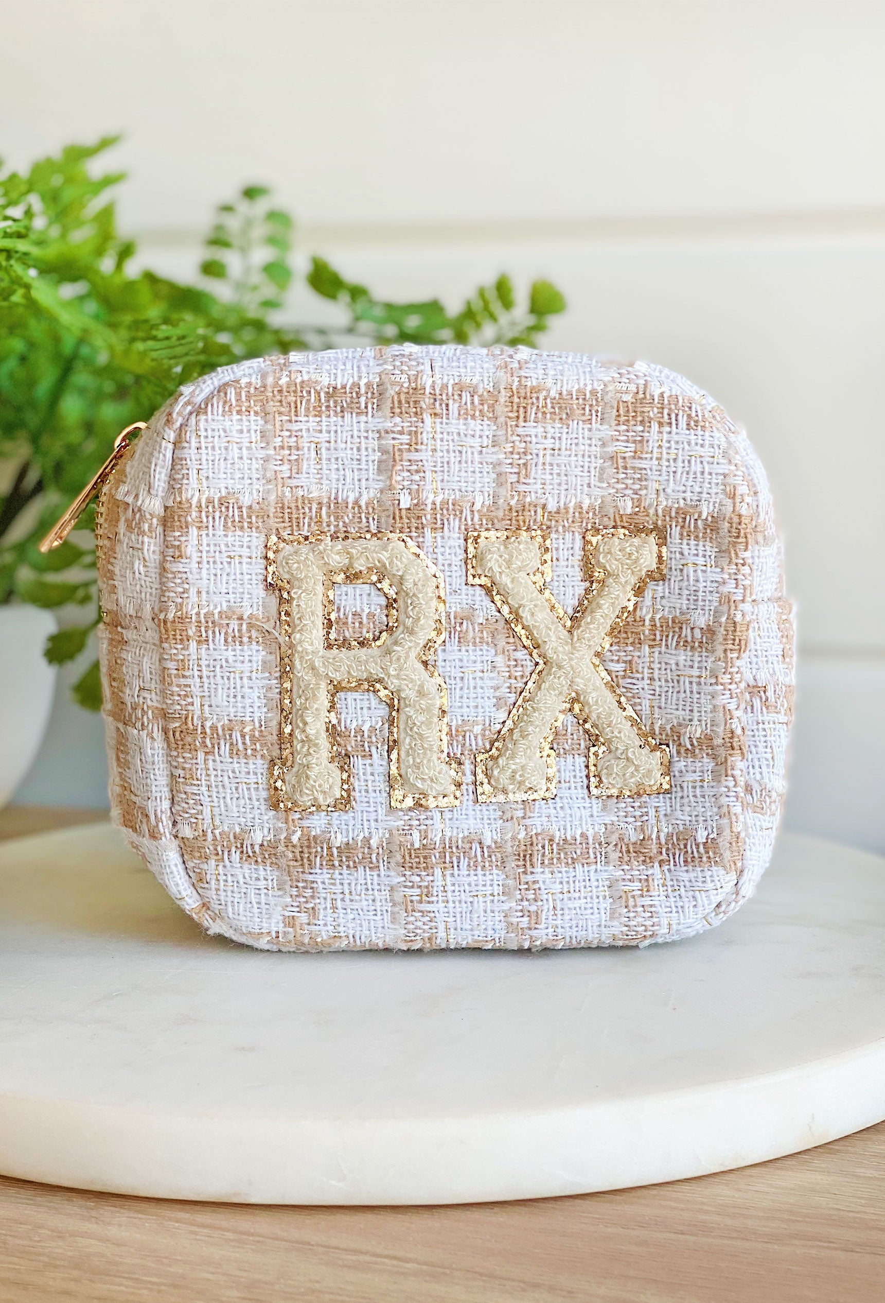 RX Plaid Mini Pouch