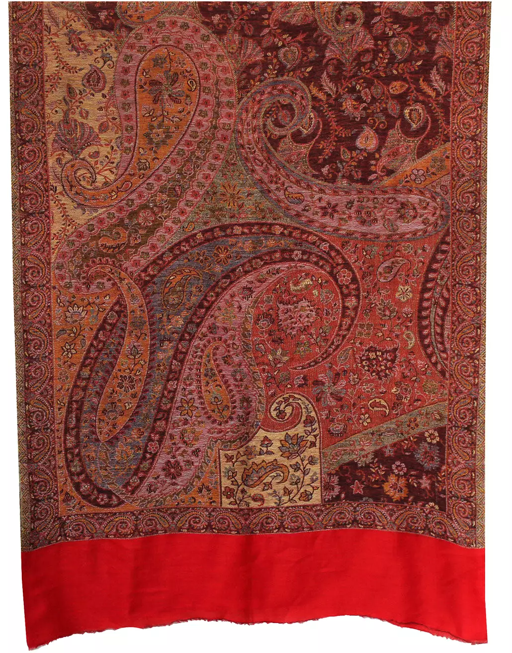 Shawls Paisley Wool Scarf Womens Indian Clothing Gift (84 x 30 inches)