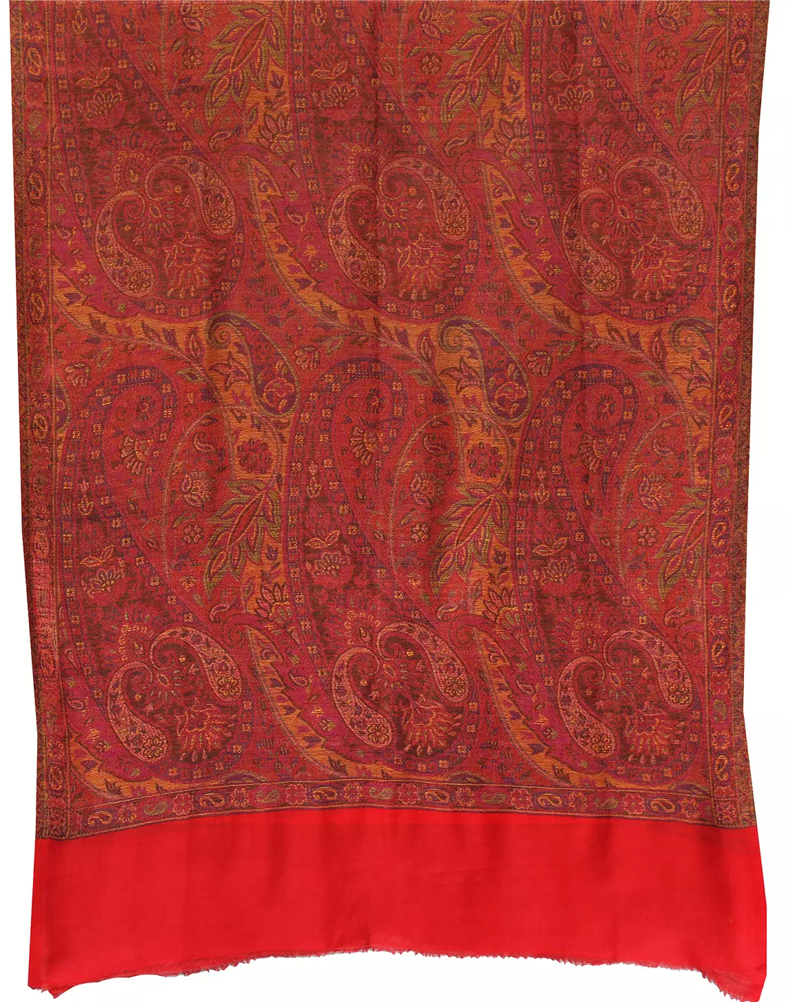 Shawls Paisley Wool Scarf Womens Indian Clothing Gift (84 x 30 inches)