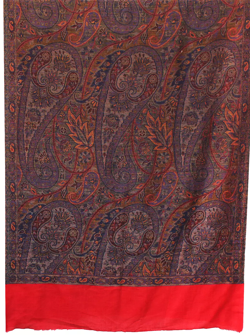 Shawls Paisley Wool Scarf Womens Indian Clothing Gift (84 x 30 inches)