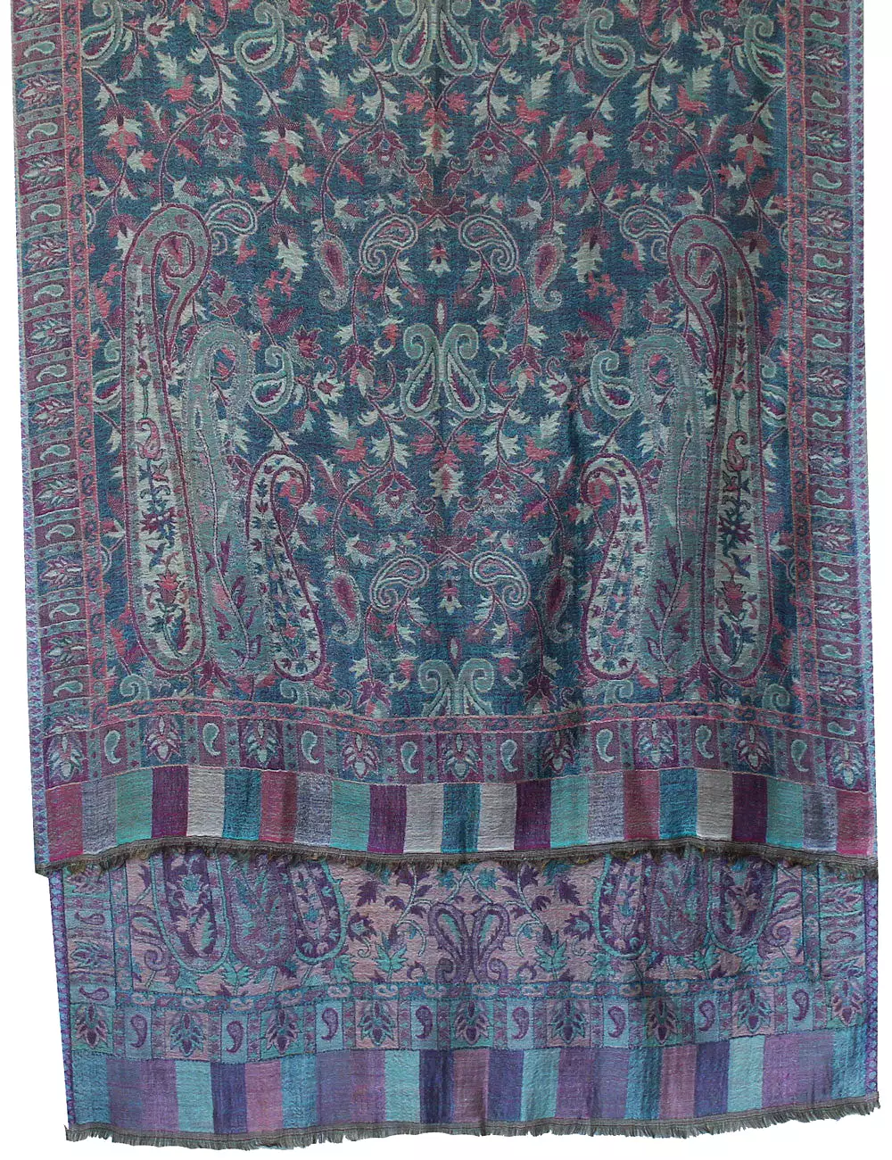 Shawls Paisley Wool Scarf Womens Indian Clothing Gift (84 x 30 inches)