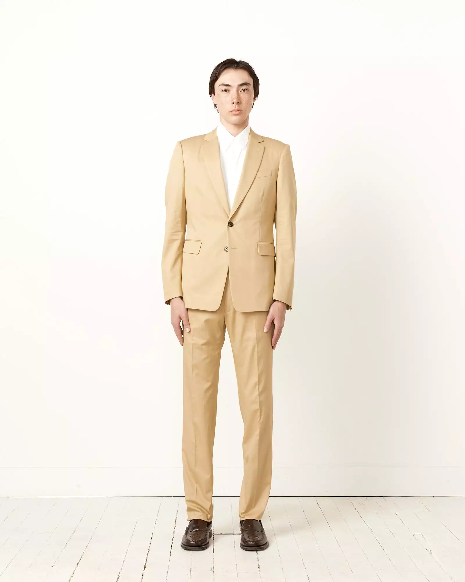 Slim Fit Suit in Beige