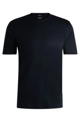 Slim-fit T-shirt in mercerized cotton